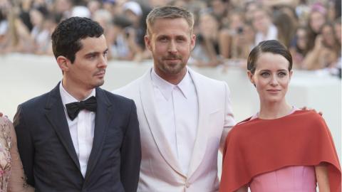 Ouverture de la Mostra de Venise 2018 : Damien Chazelle, Ryan Gosling et Claire Foy présentent First Man